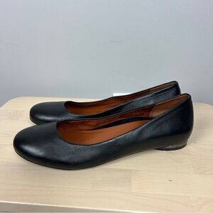 VIONIC Hannah Ballet Flat Black Leather Size 8 Minimal Classic Quality Capsule